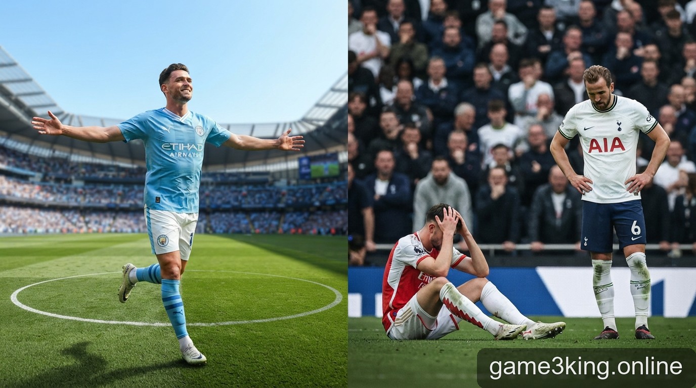 Ngoại hạng Anh 2026/27: Man City độc chiếm ngôi đầu, Arsenal và Tottenham đối mặt khủng hoảng niềm tin